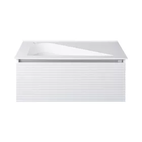   TMP TROYA100 fali fürdőszobabútor - Akrivit öntött műmárvány mosdóval - 100 x 48,5 cm