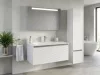 TMP TROYA100 fali fürdőszobabútor - Akrivit öntött műmárvány mosdóval - 100 x 48,5 cm