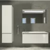 TMP TROYA100 fali fürdőszobabútor - Akrivit öntött műmárvány mosdóval - 100 x 48,5 cm