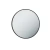 TMP IRON fürdőszobai tükör - FEKETE keret - kerek - 80 cm
