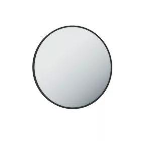   TMP IRON fürdőszobai tükör - FEKETE keret - kerek - 80 cm