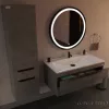 TMP VOX 100 SZÜRKE fali fürdőszobabútor - öntött műmárvány mosdóval - 100 cm