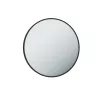 TMP IRON fürdőszobai tükör - FEKETE keret - kerek - 70 cm