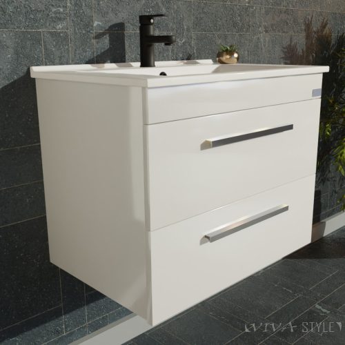 TMP VIVA 55 fali fürdőszobabútor Sanovit ATRIA 9055 porcelán mosdóval - 55x45,5 cm