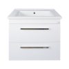 TMP VIVA 75 fali függesztett fürdőszobabútor - Sanovit ATRIA 9075 porcelán mosdóval - 75 x 45,5 cm