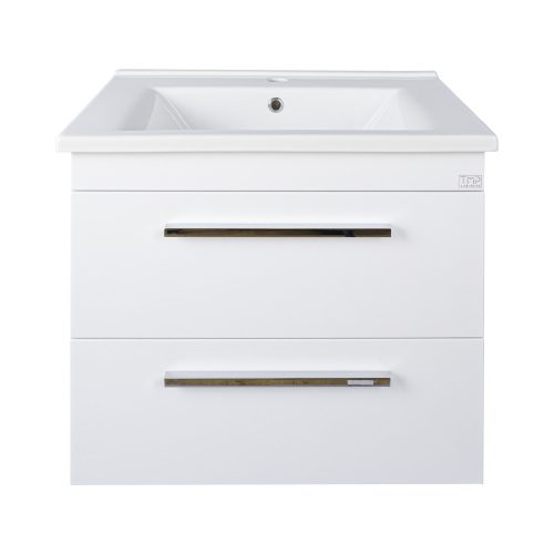 TMP VIVA 75 fali függesztett fürdőszobabútor - Sanovit ATRIA 9075 porcelán mosdóval - 75 x 45,5 cm