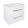 TMP VIVA 75 fali függesztett fürdőszobabútor - Sanovit ATRIA 9075 porcelán mosdóval - 75 x 45,5 cm