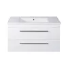 TMP VIVA 100 fali fürdőszobabútor - Sanovit ATRIA 9100 porcelán mosdóval - 101 x 46 cm