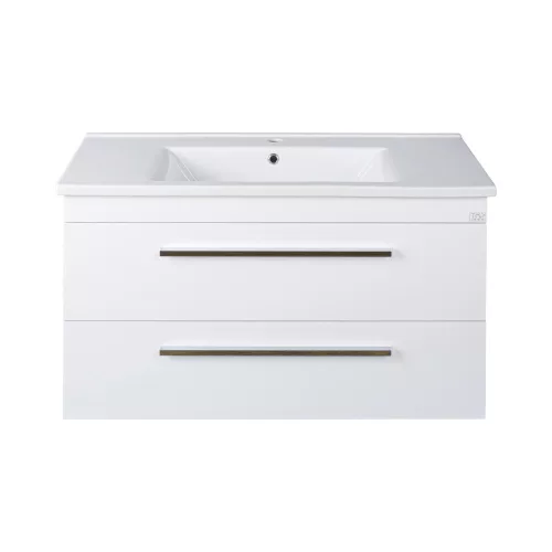TMP VIVA 100 fali fürdőszobabútor - Sanovit ATRIA 9100 porcelán mosdóval - 101 x 46 cm