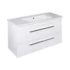 TMP VIVA 100 fali fürdőszobabútor - Sanovit ATRIA 9100 porcelán mosdóval - 101 x 46 cm