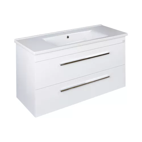 TMP VIVA 100 fali fürdőszobabútor - Sanovit ATRIA 9100 porcelán mosdóval - 101 x 46 cm