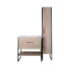 TMP IRON 85 álló fürdőszobabútor - Sanovit ATRIA 9085 porcelán mosdóval - 85 x 45,5cm