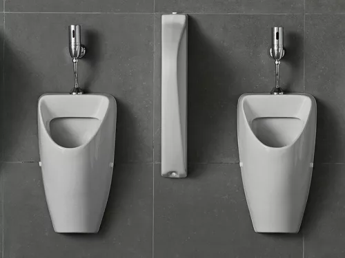 CeraStyle CITY - PISZOÁR - porcelán - HÁTSÓ vízbekötésű - szifonnal - 55 cm x 32 cm