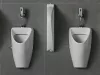 CeraStyle CITY - PISZOÁR - porcelán - FELSŐ vízbekötésű - szifonnal - 55 cm x 32 cm