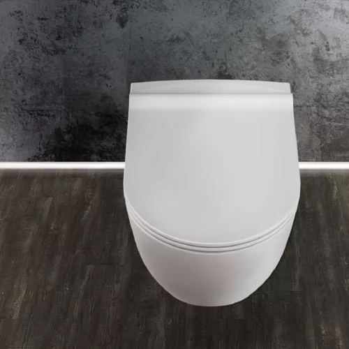 CeraStyle CITY fali WC - perem nélküli - rimless - rejtett szerelésű - 53 cm