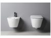Sanovit AVVA fali WC - rimless - perem nélküli - rejtett szerelésű - mély öblítésű - 53 cm