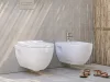 Sanovit BRILLA fali WC - rimless - perem nélküli