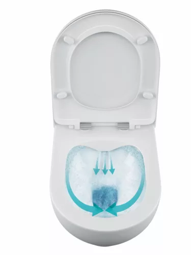 Sanovit BRILLA fali WC - rimless - perem nélküli