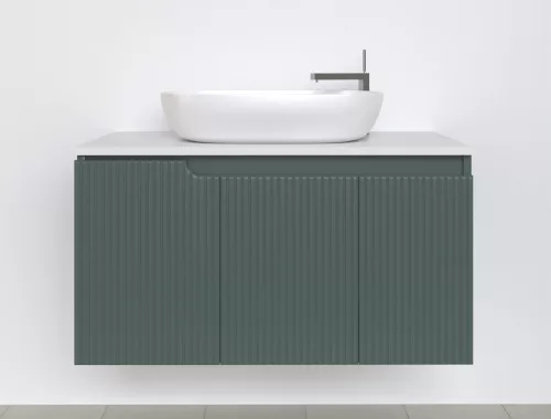 Piramida EURIDIKA fali fürdőszobabútor - mosdópult mosdó nélkül -3 ajtós - PINO ZÖLD - 98x48x53 cm