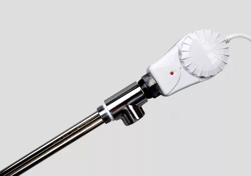 Fűtőbetét törölközőszárító radiátorhoz - Viva Platinum Therm - FEHÉR- termosztátos - 900 Watt - 230V