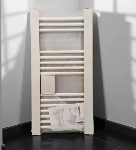 Törölközőszárító radiátor - Viva Platinum Therm - EGYENES - fehér - 400 x 1000 mm
