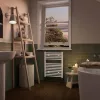 Törölközőszárító radiátor - Viva Platinum Therm - EGYENES - fehér - 400 x 800 mm