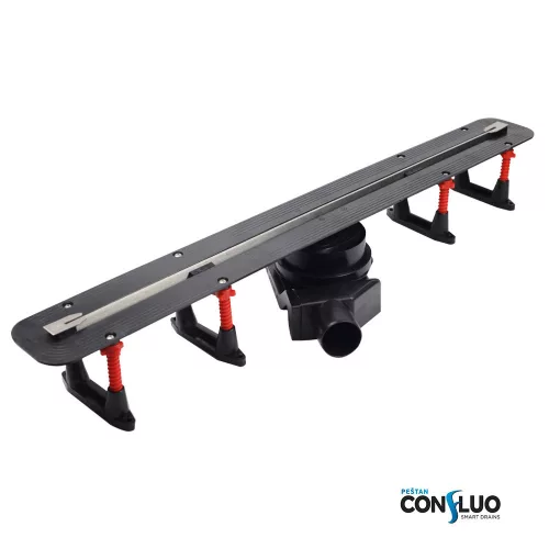 Pestan zuhanyfolyóka Confluo Slim Line 105 cm