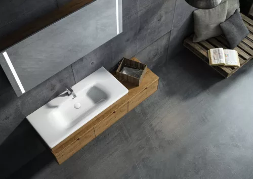Sanovit SOFT - porcelán mosdókagyló - 120 x 45,5 cm