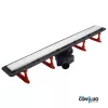 Pestan zuhanyfolyóka Confluo Frameless Line - keret nélküli - FEHÉR üveg 65 cm