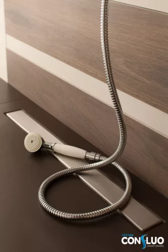 Pestan zuhanyfolyóka Confluo Frameless Line - keret nélküli - 55 cm