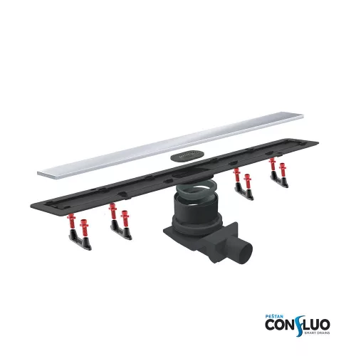 Pestan zuhanyfolyóka Confluo Frameless Line - keret nélküli - 85 cm