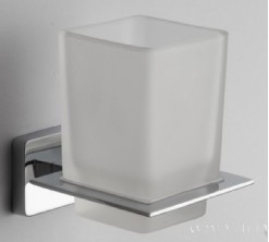 Viva CUBE - fürdőszobai kiegészítő - pohártartó üvegpohárral