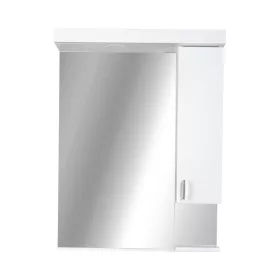   Viva STYLE Tükrös fürdőszobai szekrény LED világítással - JOBBOS szekrénnyel - 55 x 97 x 17 cm