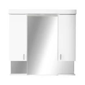   Viva STYLE Tükrös fürdőszobai szekrény LED világítással - DUPLA szekrénnyel - 80 x 99 x 17 cm