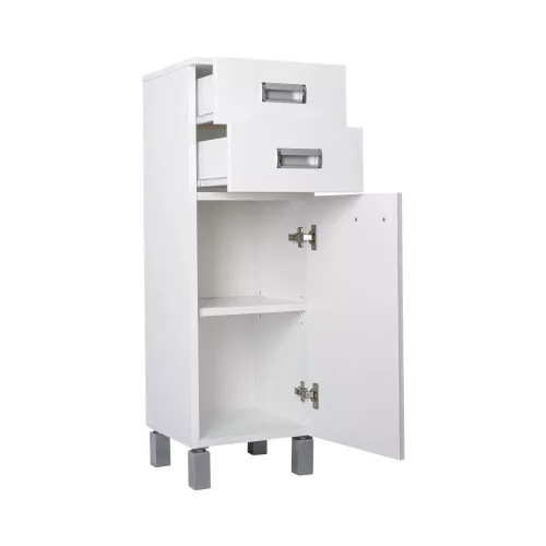 Viva SZQUARE fürdőszobai ÁLLÓSZEKRÉNY 100 középmagas POLCOS - JOBBOS - 33 x 35 x 100 cm