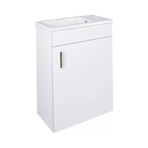 VivaStyle NIKA - fali függesztett - fürdőszobabútor CeraStyle 71100 mosdóval - JOBBOS - 42 x 24 cm