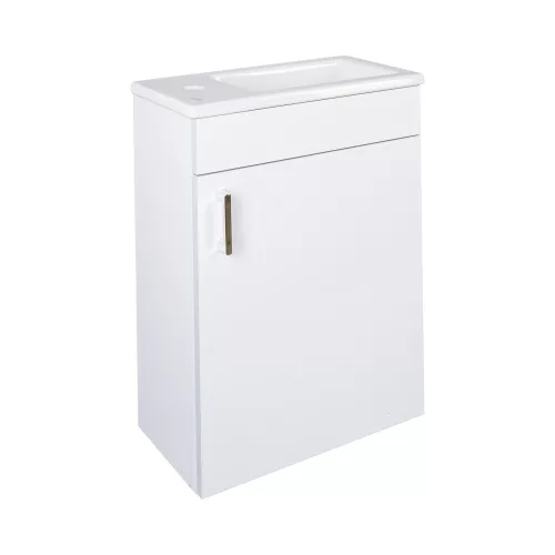 VivaStyle NIKA - fali függesztett - fürdőszobabútor CeraStyle 71100 mosdóval - JOBBOS - 42 x 24 cm