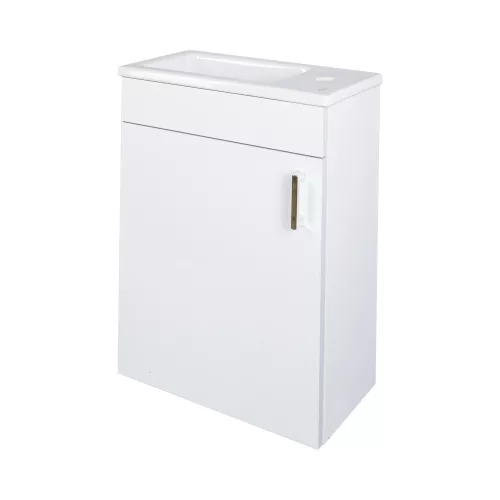 VivaStyle NIKA - fali függesztett - fürdőszobabútor CeraStyle 71100 mosdóval - JOBBOS - 42 x 24 cm