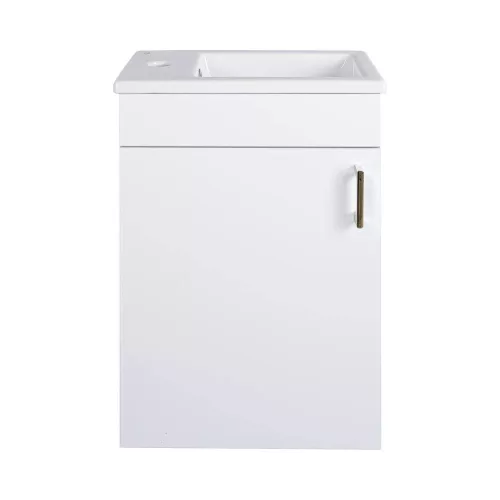 VivaStyle NIKA - fali függesztett - fürdőszobabútor CeraStyle 71100 mosdóval - BALOS - 42 x 24 cm