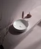 Sanovit SIENA - PULTRA ültethető - Top Counter - porcelán mosdó - O - Ø 44 cm