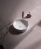 Sanovit SIENA - PULTRA ültethető - Top Counter - porcelán mosdó - O - Ø 44 cm