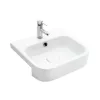 Sanovit - 3057 collections - PULTRA ültethető - Top Counter - porcelán mosdó -  - 55 x 50,5 cm