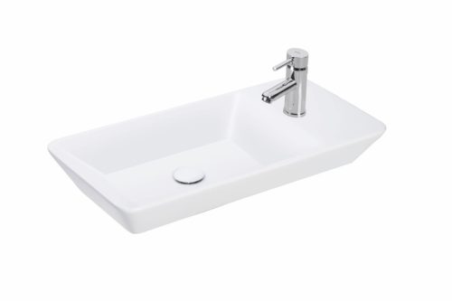 Sanovit - PULTRA ültethető - Top Counter- porcelán mosdó - bal vagy jobb csaplyukas -  - 70 x 35 cm