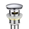 Klikk - klakk leeresztő - KEREK - KRÓM - túlfolyós modókagylóhoz - 5/4" - Ø 67 mm