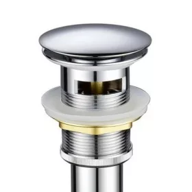   Klikk - klakk leeresztő - KEREK - KRÓM - túlfolyós modókagylóhoz - 5/4" - Ø 67 mm