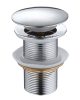 Klikk - klakk leeresztőszelep - KEREK - KRÓM - túlfolyós modókagylóhoz 5/4"