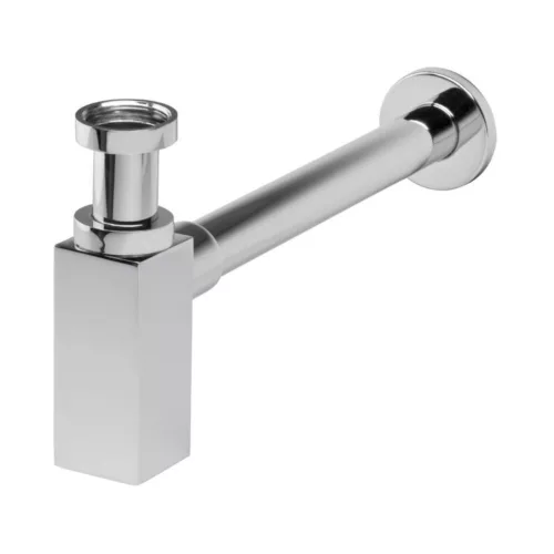 VivaStyle QUADRO LUX mosdószifon - króm - szögletes - fém - leeresztő nélkül - Ø 5/4" - Ø 32 mm