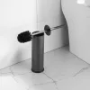 Viva NERO WC-kefe tartó - hengeres - MATT FEKETE - fürdőszobai kiegészítő
