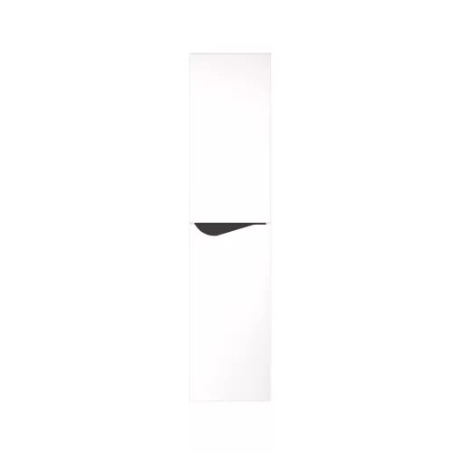Piramida BETA fali fürdőszoba - állószekrény - FEHÉR-FEKETE - 35 x 150 x 30 cm