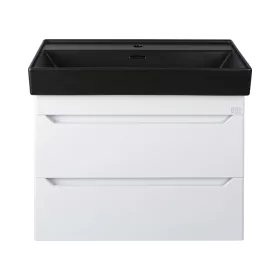   TMP SHARP 60 fali fürdőszobabútor - CeraStyle SHARP FEKETE mosdóval - 60 x 48 cm